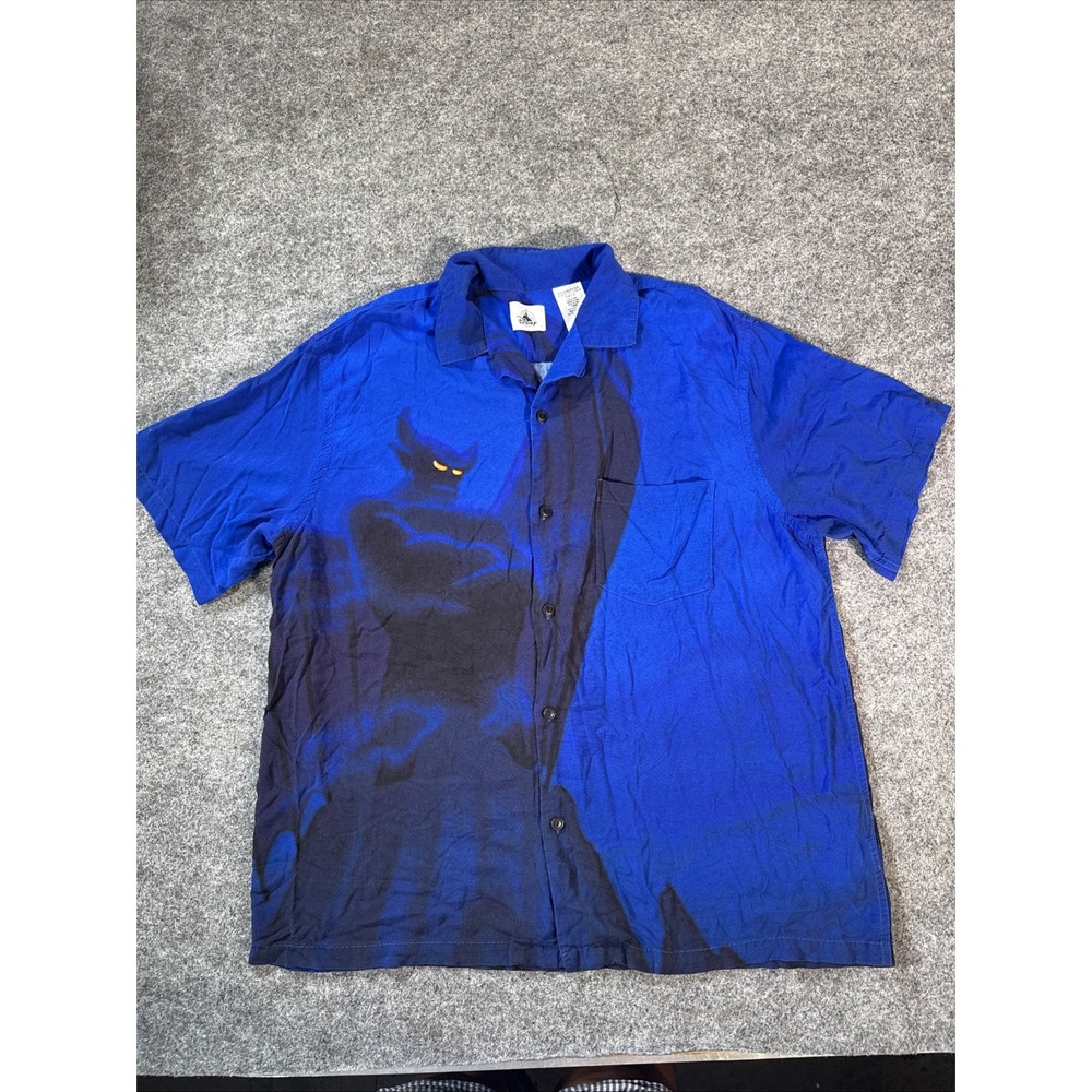 Disney Parks Chernabog Fantasia Button Up Shirt XL Villains Land Camp Shirt
